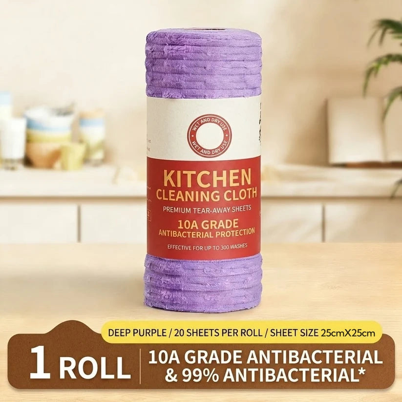 Multipurpose Reusable Tear-Off Cleaning Cloth Roll