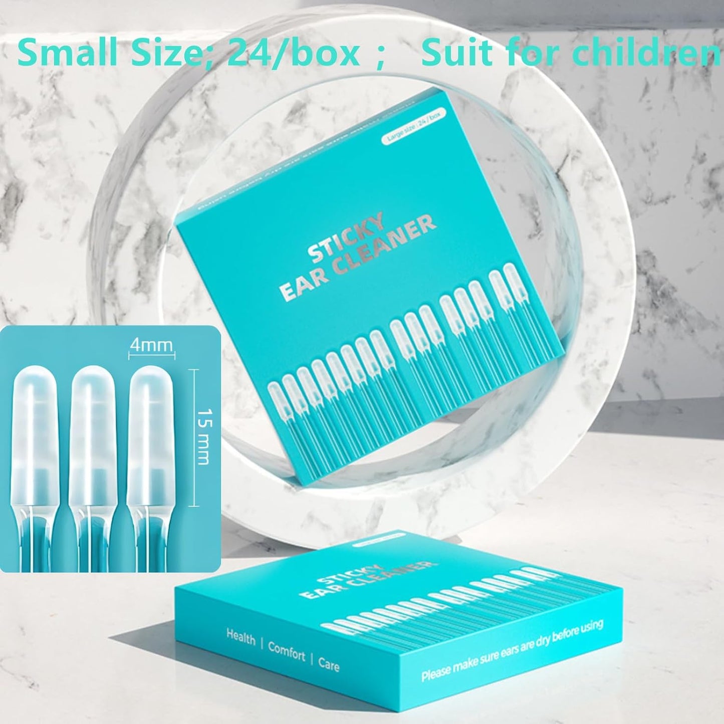 Reusable Adhesive Ear Cleaning Sticks