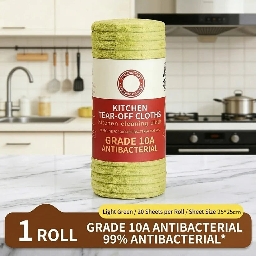 Multipurpose Reusable Tear-Off Cleaning Cloth Roll