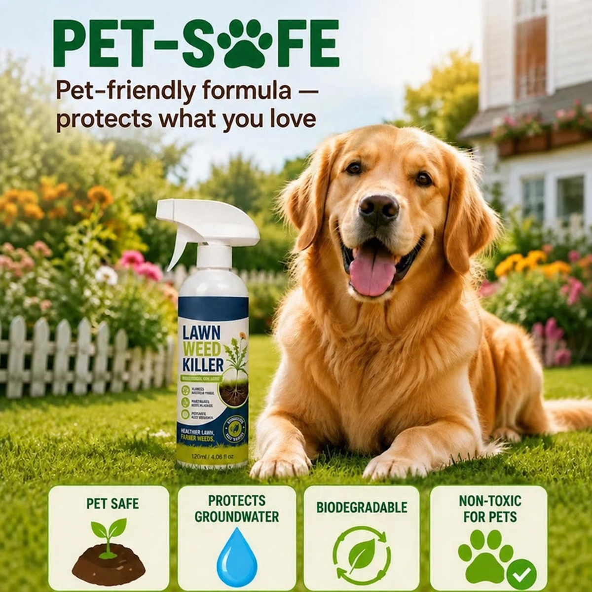 Fast-Acting Natural Weed Killer Spray