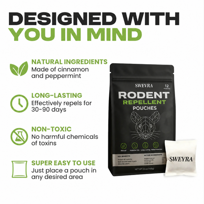 Swevra™ Natural Rodent Repellent Pouches