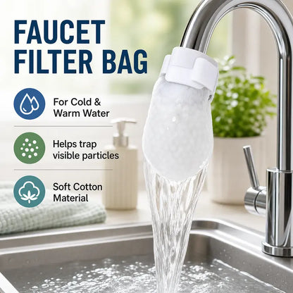 Universal Faucet Filter Bags – Multi-Layer Cotton Filtration