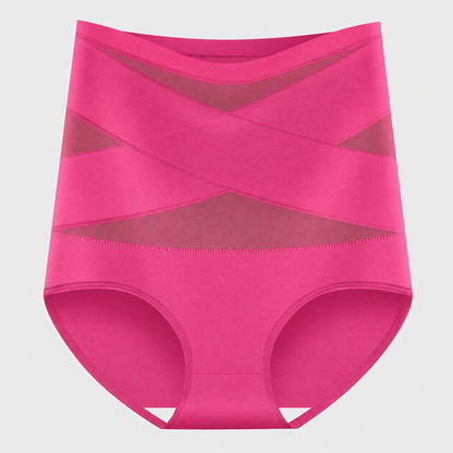 ✨Plus-Size High-Waist Cross Tummy Control Panties