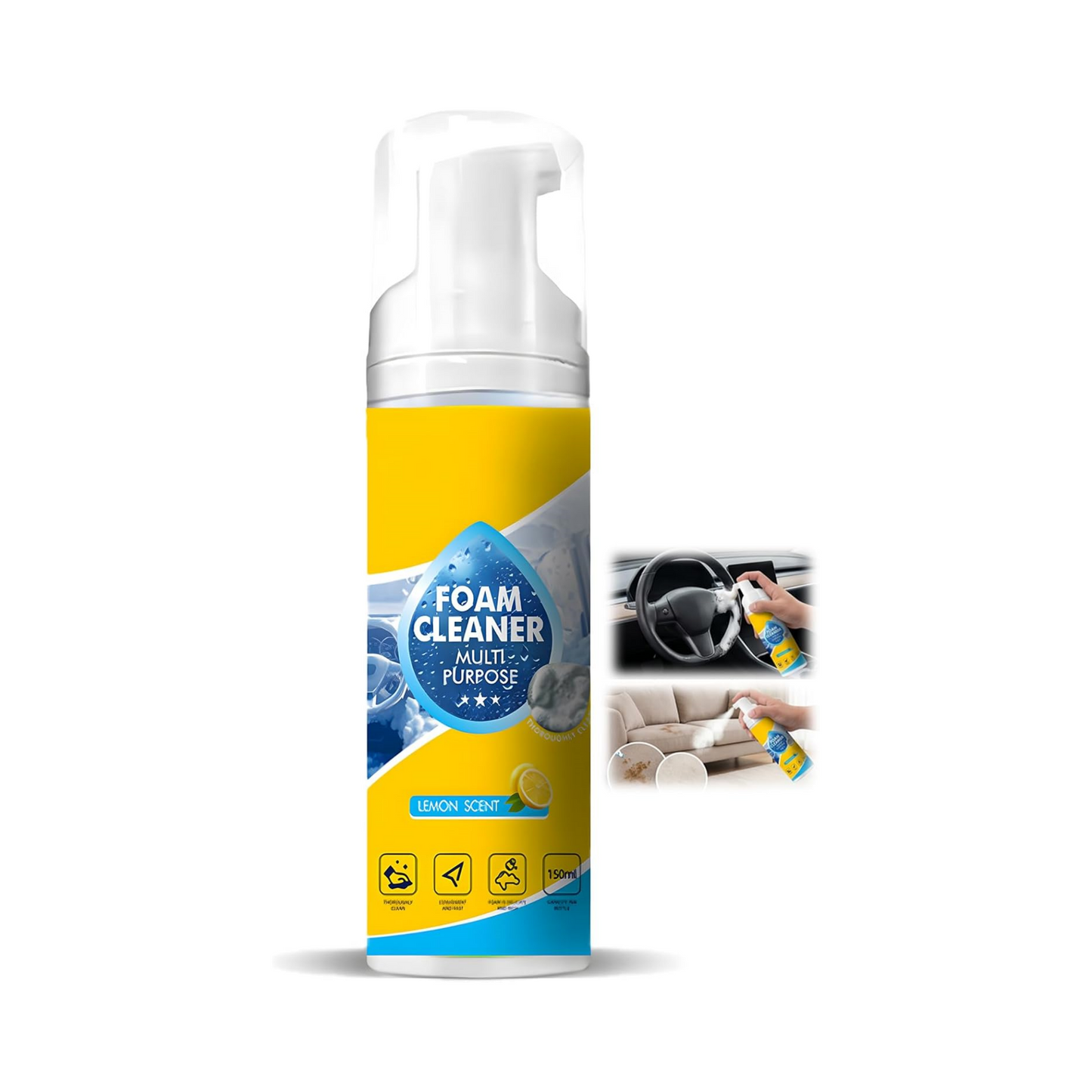 4-in-1 Multi-Enzyme Premium Lemon Fresh Foam Cleaner