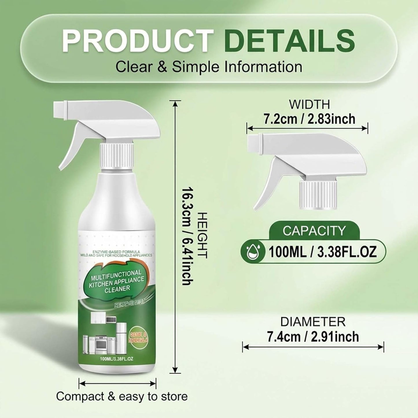☀️2026 HOT SALE 30% OFF🌿🧼Multi-purpose enzyme foam cleaner, versatile – Kitchen & Home
