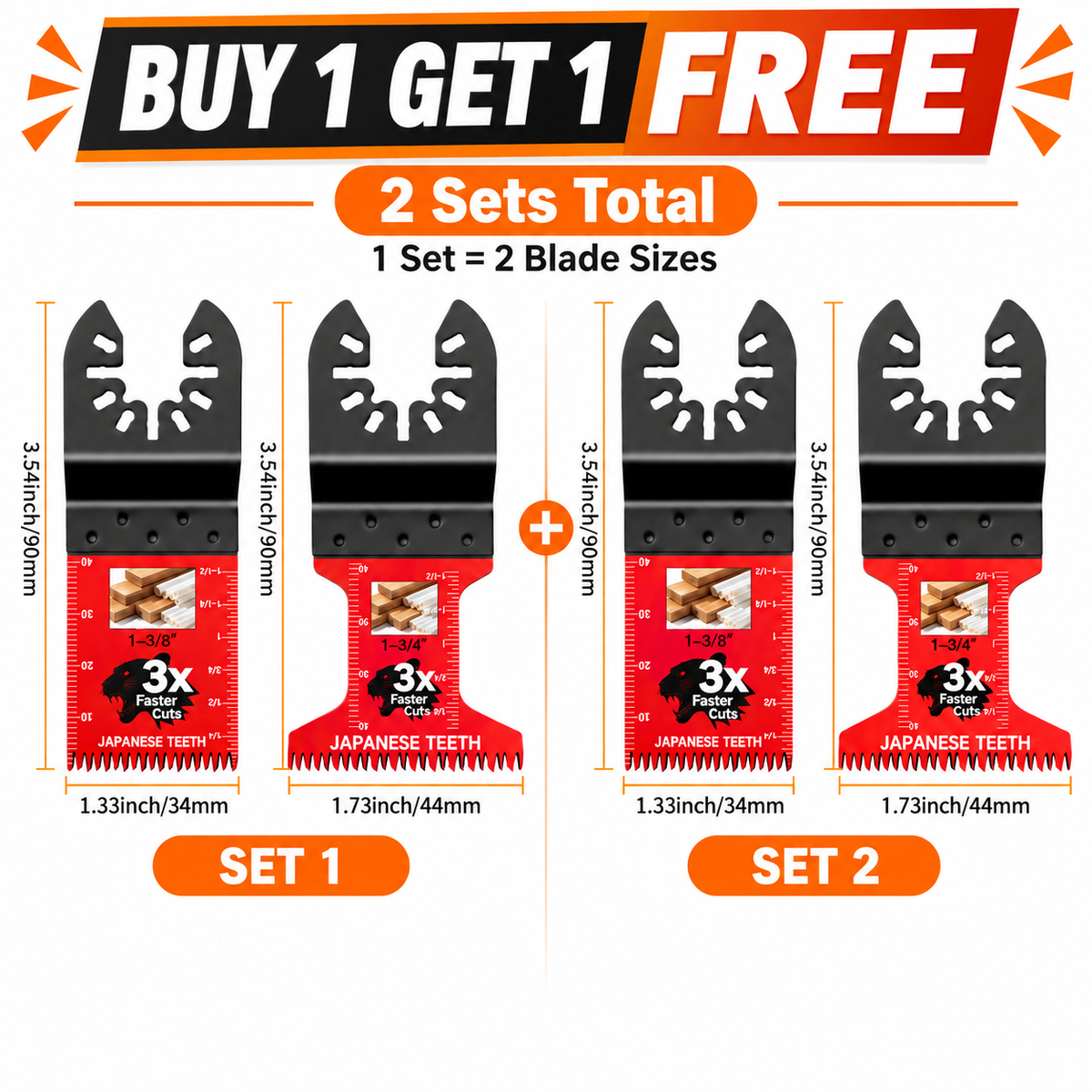 Professional Teeth Oscillating Multi-Tool Blades