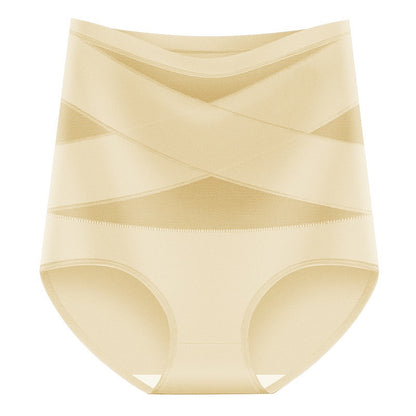 ✨Plus-Size High-Waist Cross Tummy Control Panties