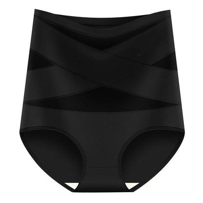 ✨Plus-Size High-Waist Cross Tummy Control Panties