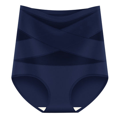 ✨Plus-Size High-Waist Cross Tummy Control Panties