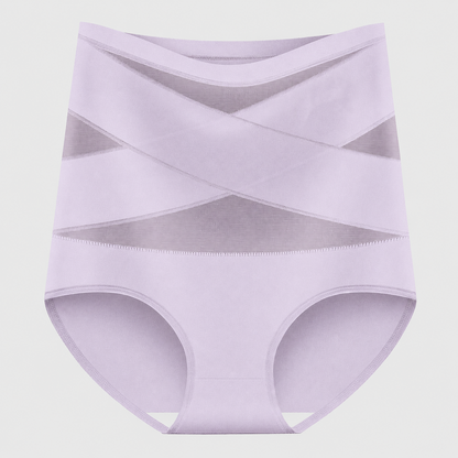 ✨Plus-Size High-Waist Cross Tummy Control Panties