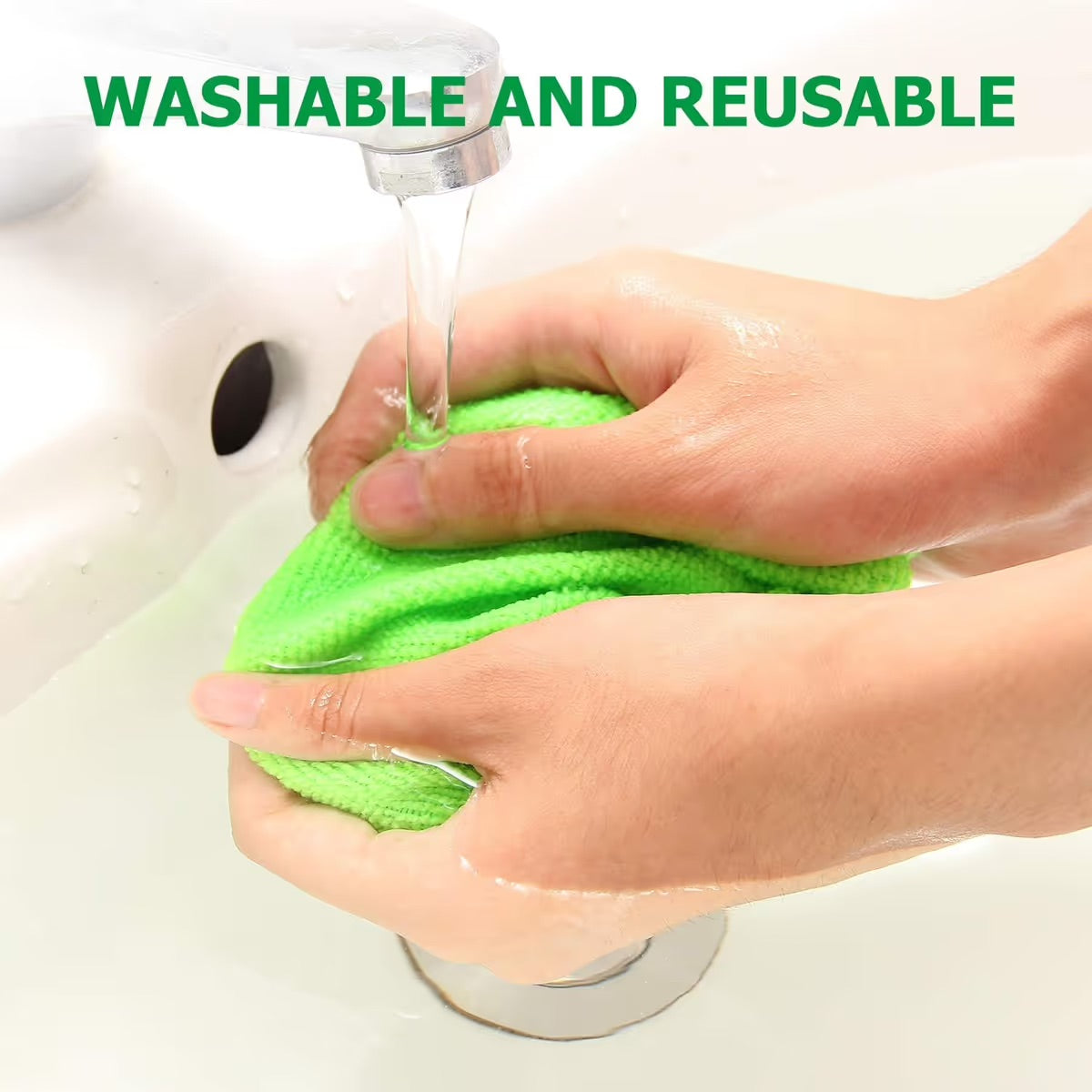🔥 Windshield Cleaning Tool, Microfiber Car Window Cleaner with Extendable Handle