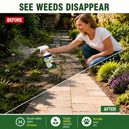 Fast-Acting Natural Weed Killer Spray